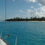Morgens bei Sandy Cay